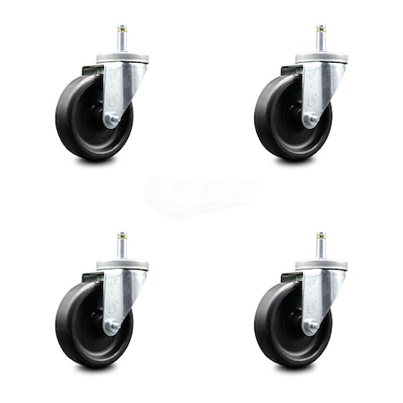 Service Caster Belshaw HG18-0031-4 Replacement Caster Set - HG18EZ Glazer BEL-SCC-DCGR20S414-POS-716138-4